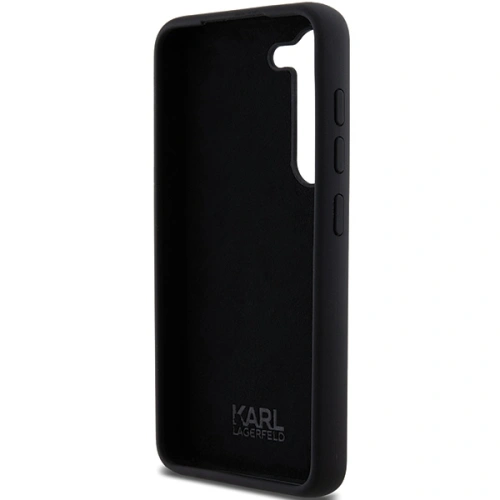 Etui Karl Lagerfeld KLHCS24SSMHCNPK Samsung Galaxy S24 hardcase Silicone Choupette Metal Pin czarny/black