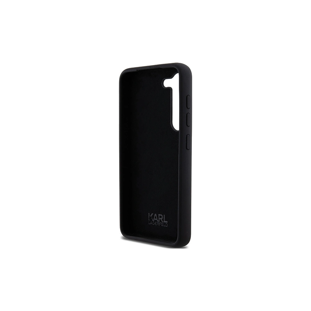 Hurtownia GSM - Etui Karl Lagerfeld KLHCS24SSMHCNPK Samsung Galaxy S24 hardcase Silicone Choupette Metal Pin černý/black - KLD1962 - {ean13} - Hurt
