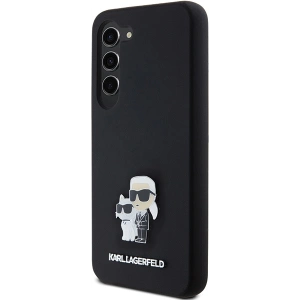 Hurtownia GSM - Etui Karl Lagerfeld KLHCS24SSMHKCNPK Samsung Galaxy S24 hardcase silikonové Karl&Choupette Metal Pin černé/black - KLD1964 - {ean13} - Hurt