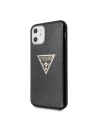 Wholesale Guess GUHCN61SGTLBK iPhone 11 black hard case Glitter Triangle - GUE238BLK - {ean13} - Hurt
