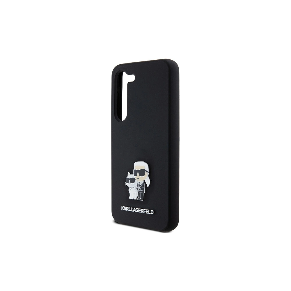Hurtownia GSM - Etui Karl Lagerfeld KLHCS24SSMHKCNPK Samsung Galaxy S24 hardcase silikonové Karl&Choupette Metal Pin černé/black - KLD1964 - {ean13} - Hurt