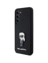Hurtownia GSM - Etui Karl Lagerfeld KLHCS24SSMHKNPK Samsung Galaxy S24 Silicone Ikonik Metal Pin negru/black - KLD1965 - {ean13} - Hurt