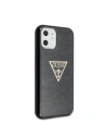 Wholesale Guess GUHCN61SGTLBK iPhone 11 black hard case Glitter Triangle - GUE238BLK - {ean13} - Hurt