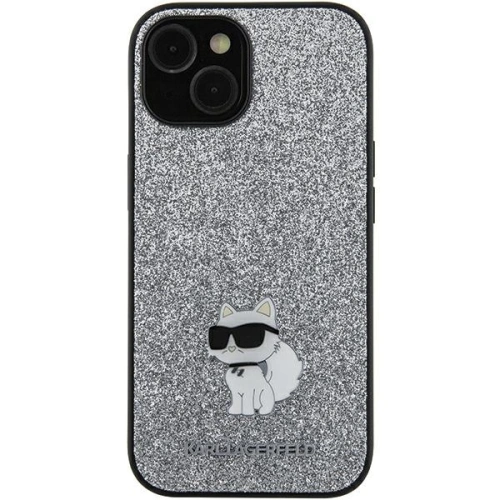 Hurtownia Karl Lagerfeld - 3666339259501 - KLD1966 - Etui Karl Lagerfeld KLHCSA35GCNPSG Samsung Galaxy A35 hardcase Fixed Glitter Choupette Logo Metal Pin srebrny/silver - B2B homescreen