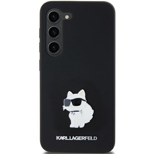 Hurtownia Karl Lagerfeld - 3666339259549 - KLD1967 - Etui Karl Lagerfeld KLHCSA35SMHCNPK Samsung Galaxy A35 hardcase Silicone Choupette Metal Pin czarny/black - B2B homescreen