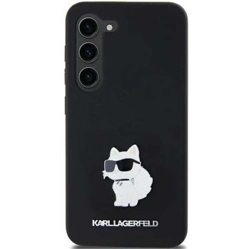Etui Karl Lagerfeld KLHCSA35SMHCNPK Samsung Galaxy A35 hardcase Silicone Choupette Metal Pin czarny/black