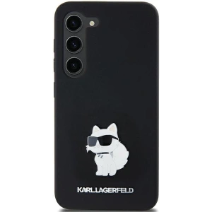 Hurtownia GSM - Etui Karl Lagerfeld KLHCSA55SMHCNPK Samsung Galaxy A55 hardcase Silicone Choupette Metal Pin negru/black - KLD1970 - {ean13} - Hurt