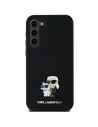 Etui Karl Lagerfeld KLHCSA55SMHKCNPK Samsung Galaxy A55 hardcase Silicon Karl&Choupette Metal Pin negru/black