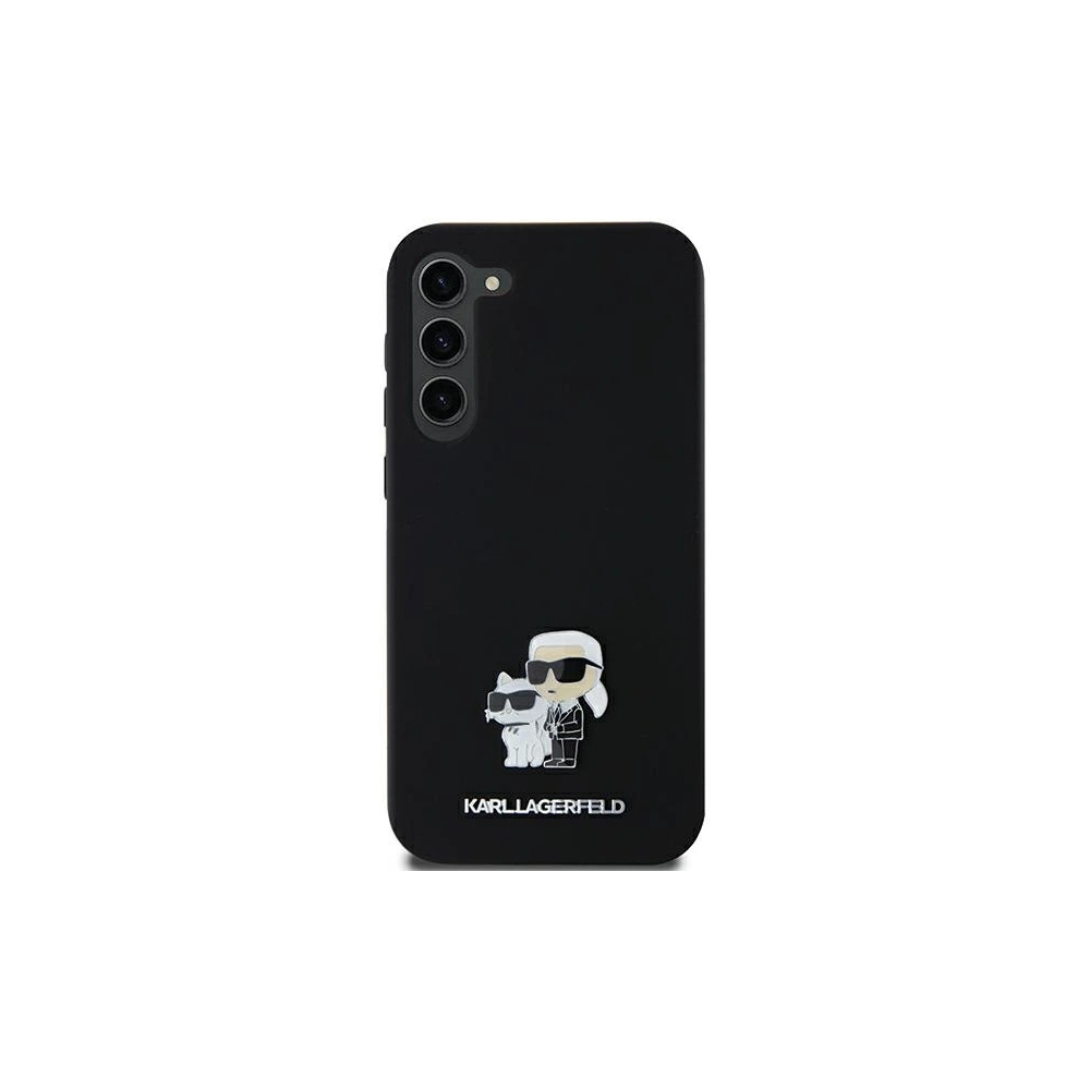Hurtownia GSM - Etui Karl Lagerfeld KLHCSA55SMHKCNPK Samsung Galaxy A55 hardcase Silicon Karl&Choupette Metal Pin negru/black - KLD1971 - {ean13} - Hurt