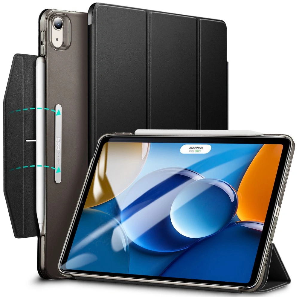 Hurtownia GSM - Etui ESR Ascend Trifold Apple iPad Air 10.9 2020/2022 (4. és 5. generáció) / iPad Air 11 2024 (6. generáció) Frosted Black - ESR769 - {ean13} - Hurt