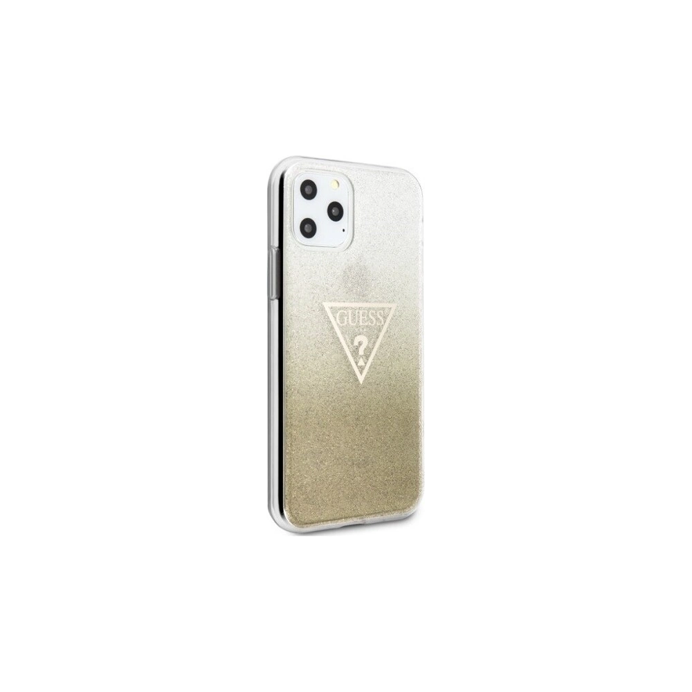 Hurtownia GSM - Etui Guess GUHCN61SGTLGO Apple iPhone 11 aurie/gold hard case Glitter Triangle - GUE239GLD - {ean13} - Hurt