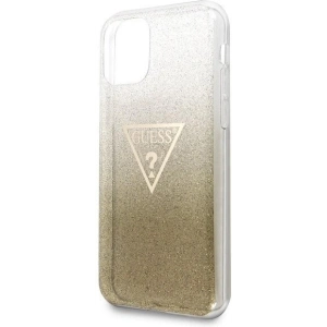Hurtownia GSM - Etui Guess GUHCN61SGTLGO Apple iPhone 11 aurie/gold hard case Glitter Triangle - GUE239GLD - {ean13} - Hurt