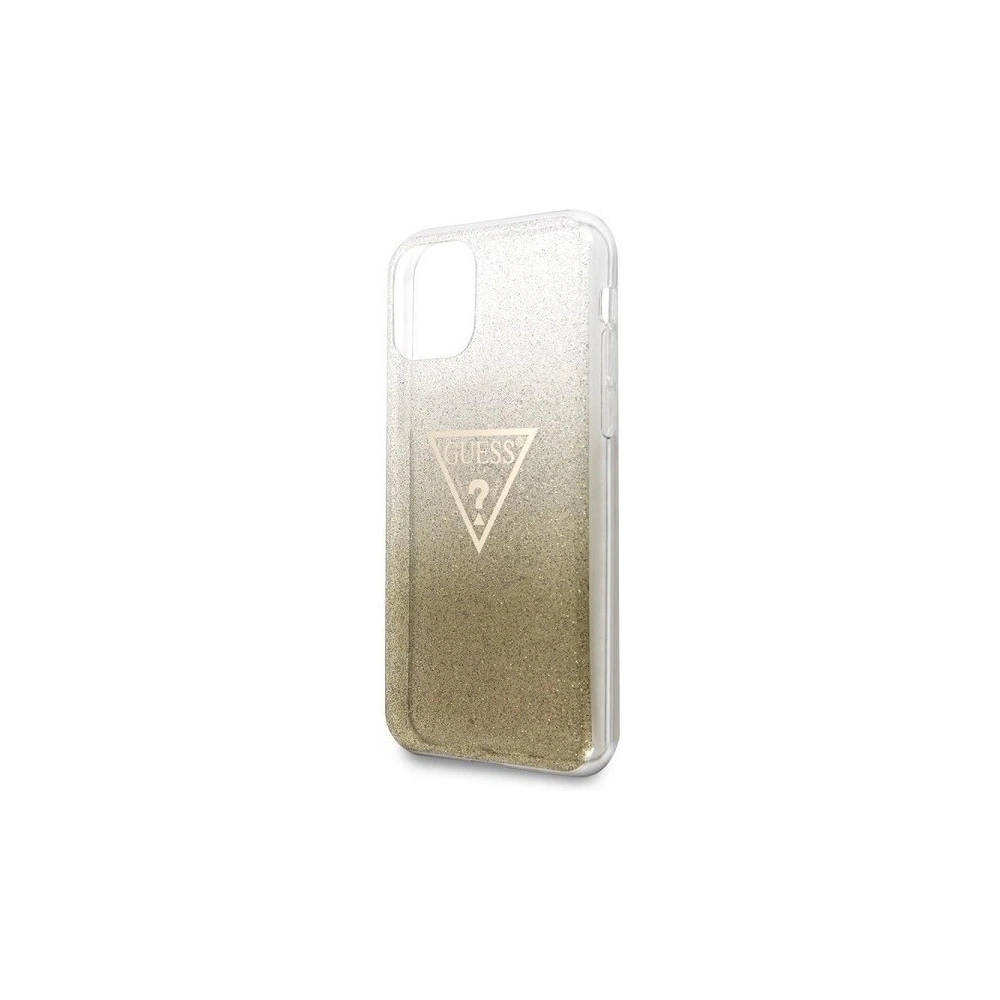 Hurtownia GSM - Etui Guess GUHCN61SGTLGO Apple iPhone 11 aurie/gold hard case Glitter Triangle - GUE239GLD - {ean13} - Hurt