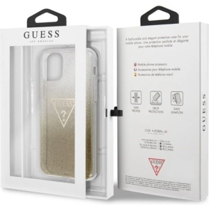 Hurtownia GSM - Etui Guess GUHCN61SGTLGO Apple iPhone 11 aurie/gold hard case Glitter Triangle - GUE239GLD - {ean13} - Hurt