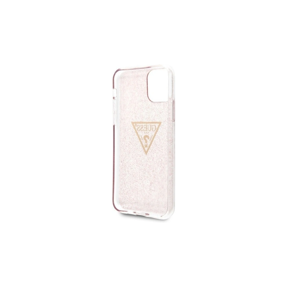 Hurtownia GSM - Etui Guess GUHCN61SGTLPI Apple iPhone 11 różowy/pink hard case Glitter Triangle - GUE240PNK - {ean13} - Hurt