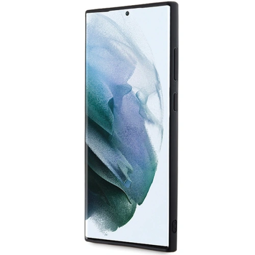 Etui Karl Lagerfeld KLHCS24L3DMBKCK Samsung Galaxy S24 Ultra hardcase 3D Rubber Glitter Logo czarny/black