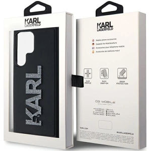 Hurtownia GSM - Etui Karl Lagerfeld KLHCS24L3DMBKCK Samsung Galaxy S24 Ultra hardcase 3D Rubber Glitter Logo czarny/black - KLD1974 - {ean13} - Hurt