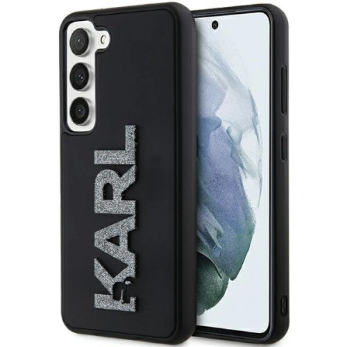 Etui Karl Lagerfeld KLHCS24S3DMBKCK Samsung Galaxy S24 hardcase 3D Rubber Glitter Logo czarny/black