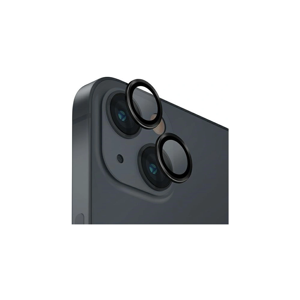 Hurtownia GSM - Sklo na objektiv fotoaparátu UNIQ Optix Aluminium Camera Lens Protector Apple iPhone 14 / 14 Plus midnight black - UNIQ1120 - {ean13} - Hurt