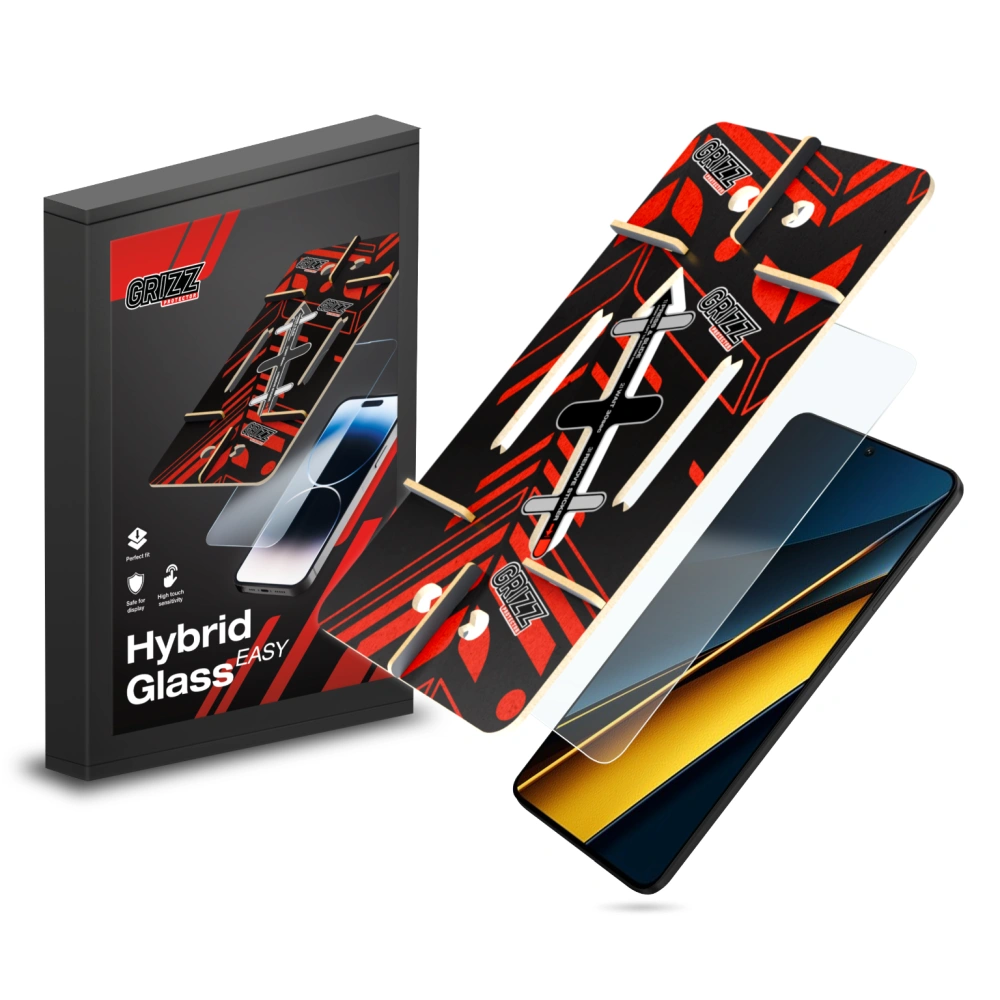 Hurtownia GSM - Hibrid üveg GrizzGlass HybridGlass Easy a Xiaomi POCO X6 Pro-hoz - GRZ9512 - {ean13} - Hurt
