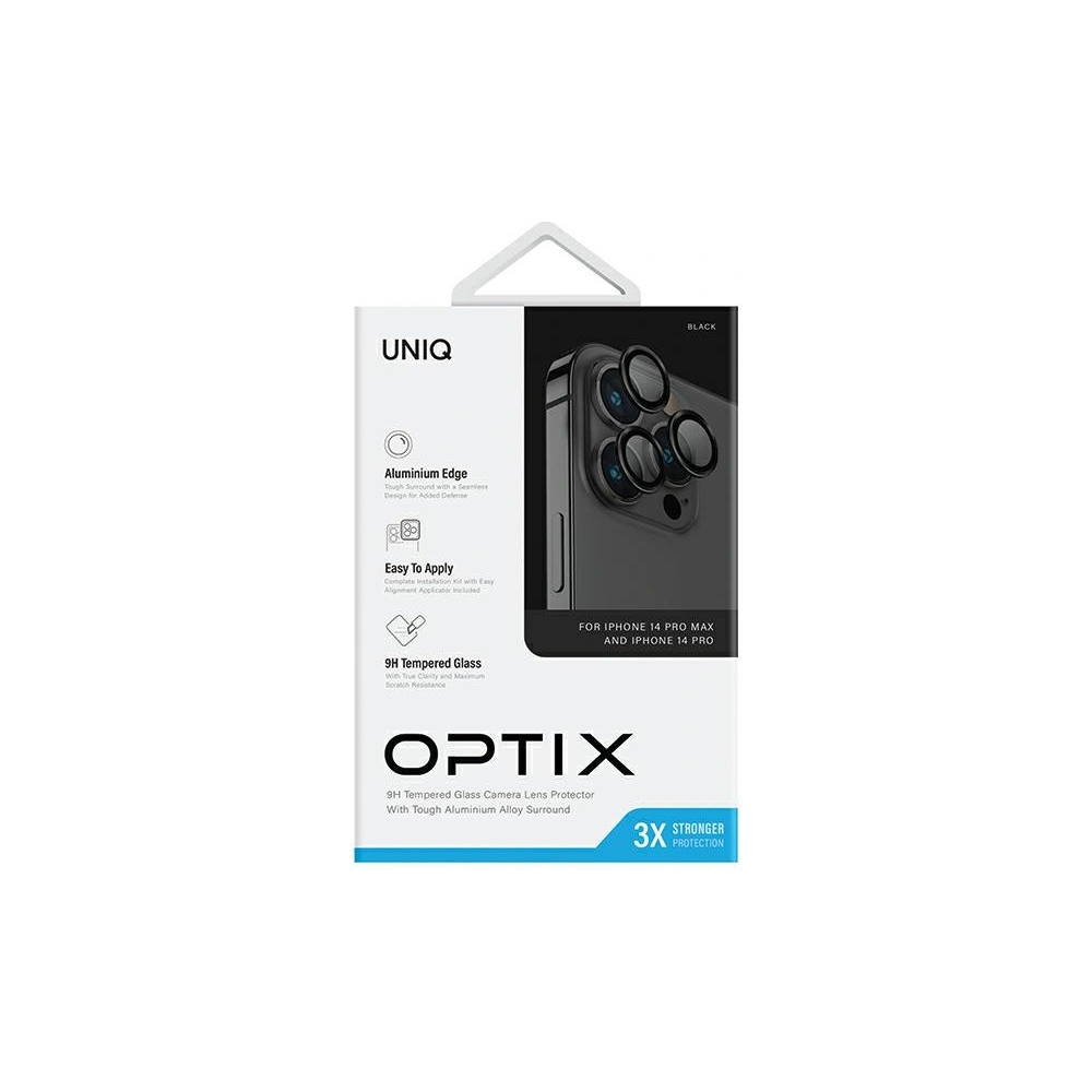 Hurtownia GSM - Glas für das Objektiv der UNIQ Optix Aluminium Kamera-Linsen-Schutz Apple iPhone 14 Pro / 14 Pro Max Mitternachts Schwarz - UNIQ1122 - {ean13} - Hurt