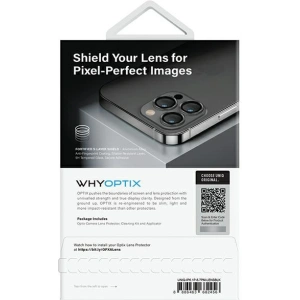 Szkło na obiektyw aparatu UNIQ Optix Aluminium Camera Lens Protector Apple iPhone 14 Pro / 14 Pro Max midnight black