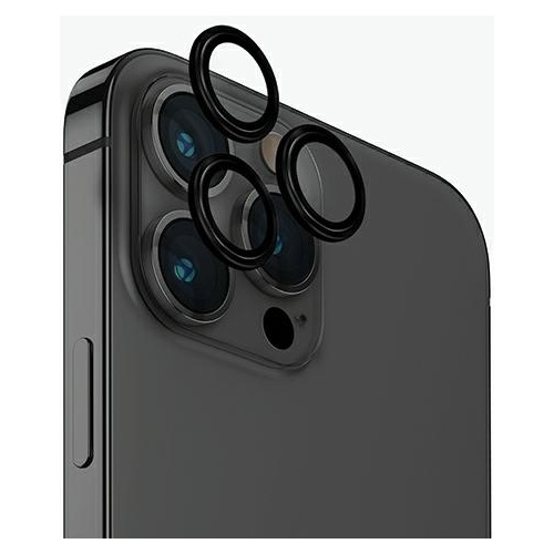 Uniq Distributor - 8886463686157 - UNIQ1125 - UNIQ Optix Aluminium Camera Lens Protector Apple iPhone 15 Pro midnight black - B2B homescreen