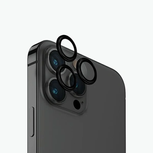 Hurtownia Uniq - 8886463686218 - UNIQ1126 - Szkło na obiektyw aparatu UNIQ Optix Aluminium Camera Lens Protector Apple iPhone 15 Pro Max midnight black - B2B homescreen