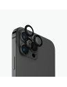 Szkło na obiektyw aparatu UNIQ Optix Aluminium Camera Lens Protector Apple iPhone 15 Pro Max midnight black