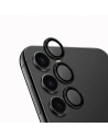 Glas für das Objektiv der UNIQ Optix Aluminium Kamera Linse Schutz Samsung Galaxy S24+ Plus Mitternachts Schwarz