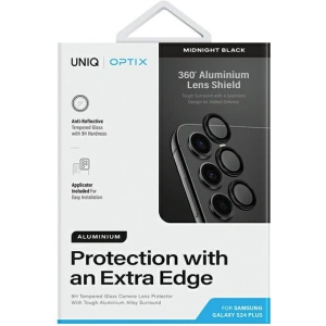 Hurtownia GSM - Üveg az UNIQ Optix Aluminium Kamera Lencsevédőhöz Samsung Galaxy S24+ Plus éjfekete - UNIQ1128 - {ean13} - Hurt