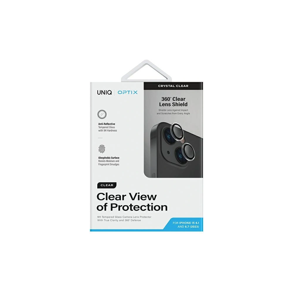 Hurtownia GSM - Üveg az UNIQ Optix Clear Camera Lens Protector Apple iPhone 15 / 15 Plus készülékhez, kristálytiszta. - UNIQ1130 - {ean13} - Hurt