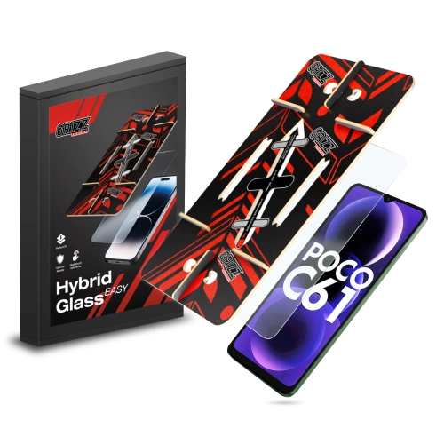 Szkło hybrydowe GrizzGlass HybridGlass Easy do Xiaomi POCO C61