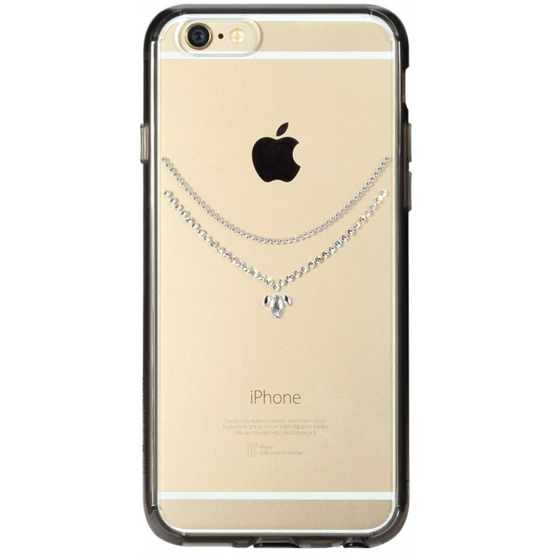 Ringke Distributor - 8809419553365 - RGK242NCK - Ringke Noble Crystal Necklace Apple iPhone 6/6s 4.7 Smoke Black - B2B homescreen