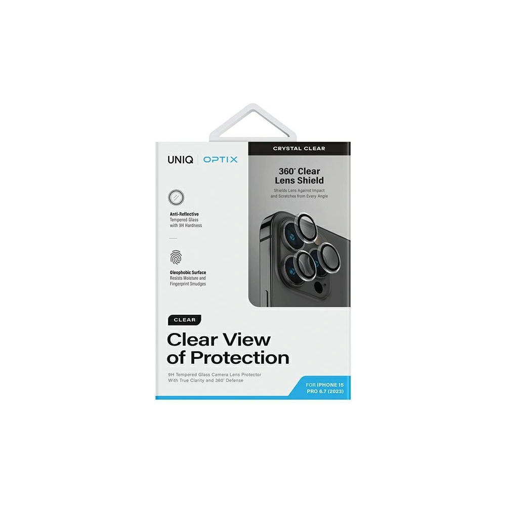 Hurtownia GSM - Üveg az UNIQ Optix Clear Camera Lens Protector Apple iPhone 15 Pro Max tiszta átlátszó objektívhez - UNIQ1131 - {ean13} - Hurt