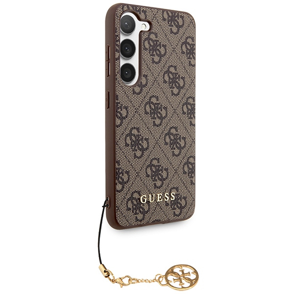 Kryt Guess GUHCSA55GF4GBR Samsung Galaxy A55 hardcase 4G Charms Collection brown