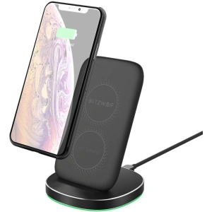 BlitzWolf 10W Qi Wireless Fast Charger Stand Holder BW-FWC6