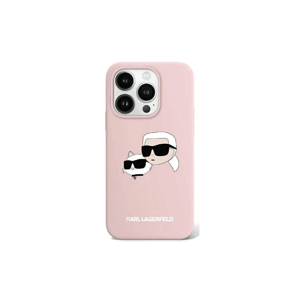 Hurtownia GSM - Etui Karl Lagerfeld KLHMP15SSKCHPPLP Apple iPhone 15 / 14 / 13 hardcase silikon Karl & Choupette MagSafe růžový/pink - KLD1982 - {ean13} - Hurt