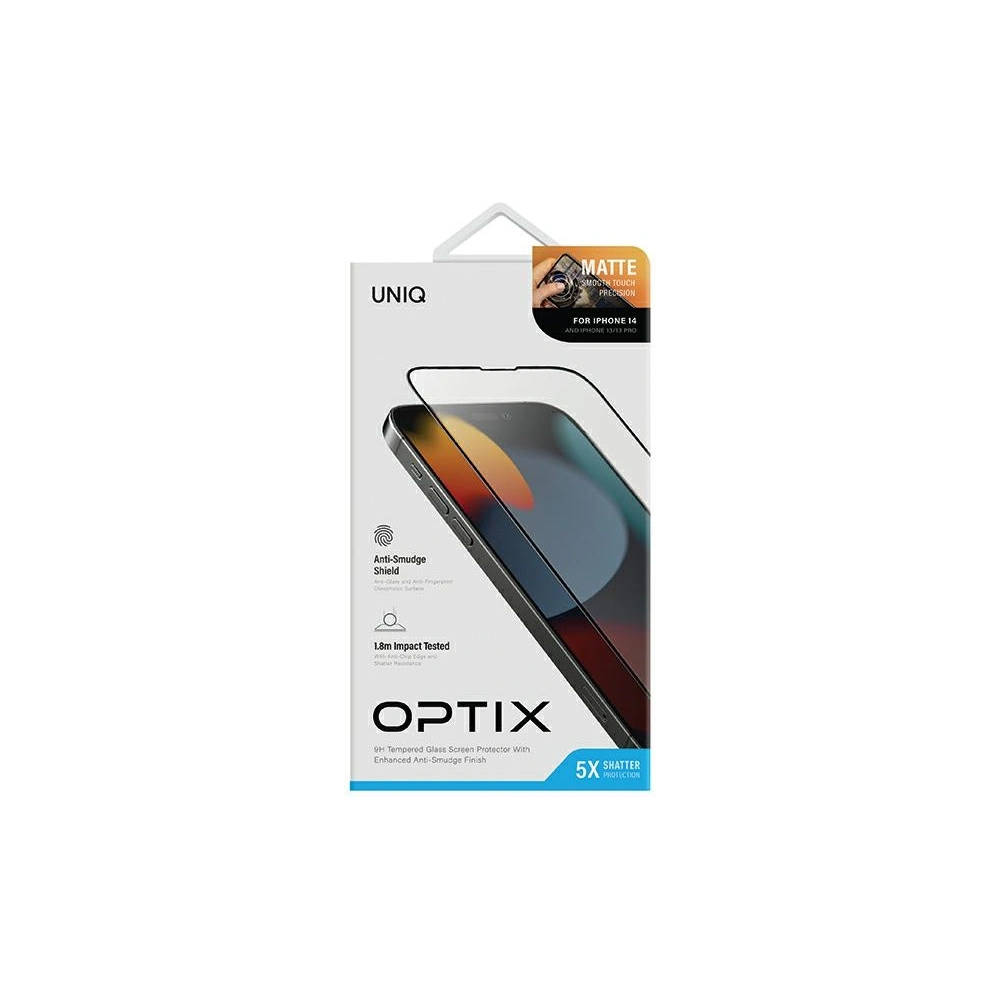Hurtownia GSM - Sklo tvrzené matné UNIQ Optix Matte Apple iPhone 14 - UNIQ1132 - {ean13} - Hurt