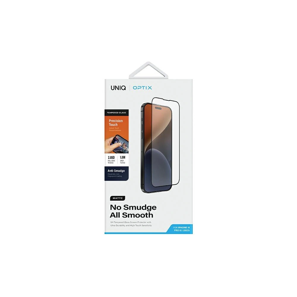 Hurtownia GSM - Sklo tvrzené matné UNIQ Optix Matte Apple iPhone 15 Pro - UNIQ1133 - {ean13} - Hurt
