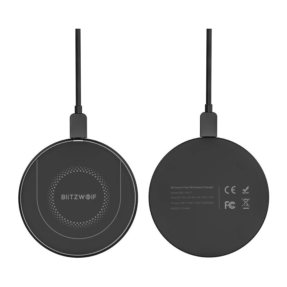 Wholesale BlitzWolf 15W Qi Wireless Fast Charger Stand Holder BW-FWC7 - BLZ199 - {ean13} - Hurt