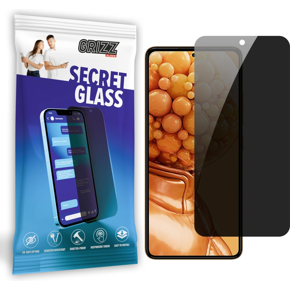 Matowe szkło prywatyzujące GrizzGlass SecretGlass do HMD Pulse Plus
