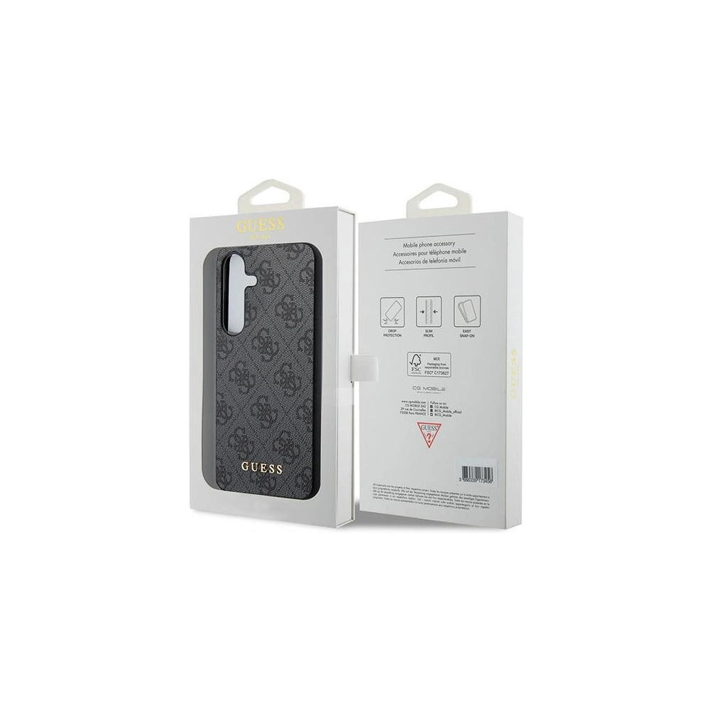 Hurtownia GSM - Etui Guess GUOHCSA55G4GFGR Samsung Galaxy A55 hardcase 4G Metal Gold Logo negru/black - GUE3428 - {ean13} - Hurt