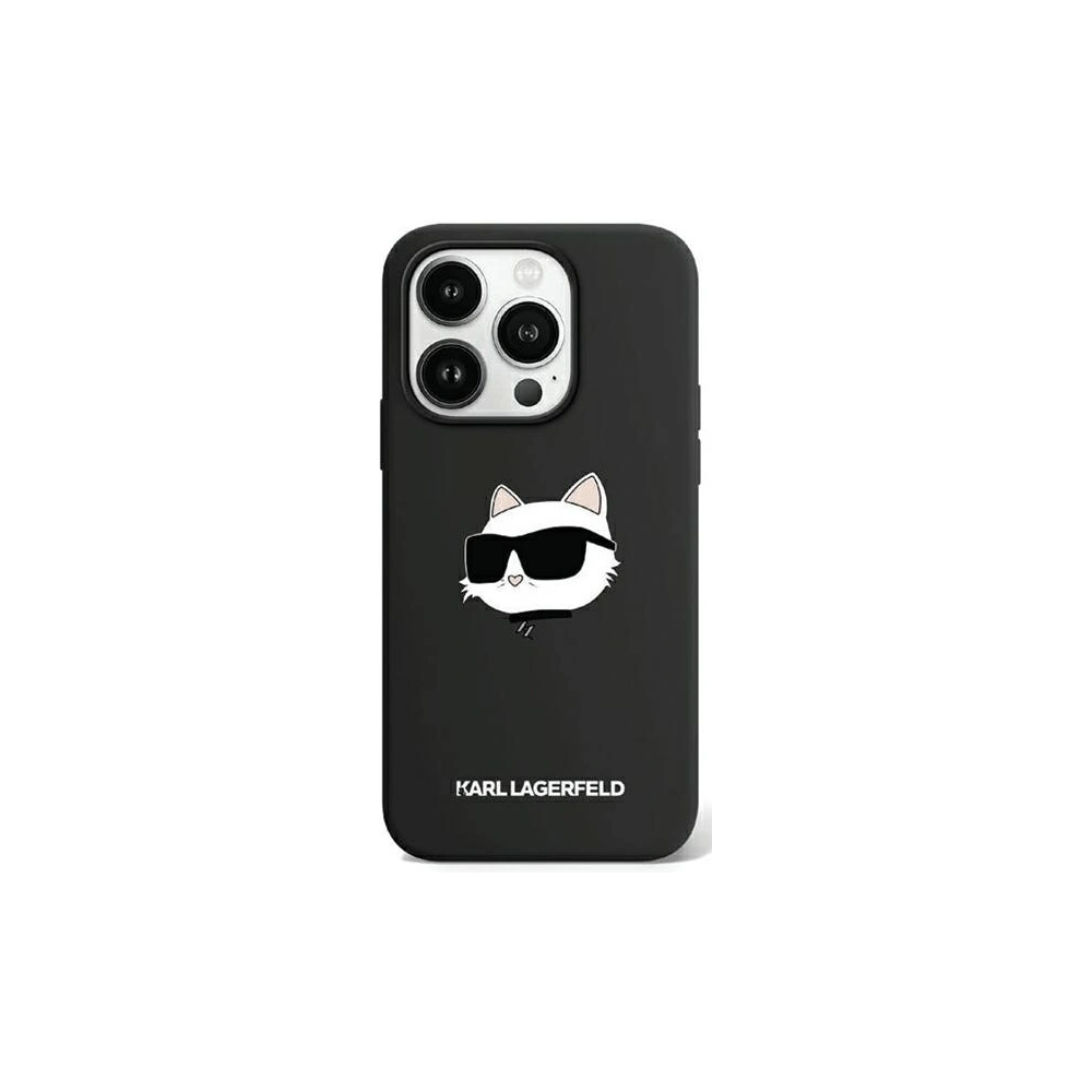 Hurtownia GSM - Case Karl Lagerfeld KLHMP15XSCHPPLK Apple iPhone 15 Pro Max Hardcase Silikon Choupette Head MagSafe schwarz/black - KLD1983 - {ean13} - Hurt