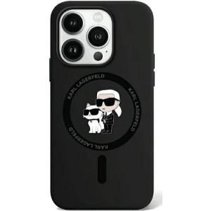 Hurtownia GSM - Case Karl Lagerfeld KLHMP15XSCMKCRHK Apple iPhone 15 Pro Max Hardcase Silikon Karl & Choupette Ring MagSafe schwarz/black - KLD1984 - {ean13} - Hurt