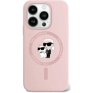 Hurtownia GSM - Etui Karl Lagerfeld KLHMP15XSCMKCRHP Apple iPhone 15 Pro Max hardcase silikon Karl & Choupette Ring MagSafe růžový/pink - KLD1985 - {ean13} - Hurt