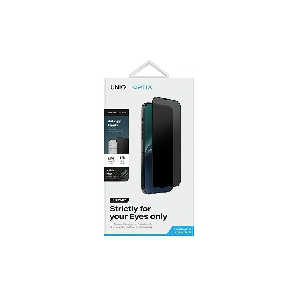 Hurtownia GSM - Szkło hartowane prywatyzujące UNIQ Optix Privacy Apple iPhone 15 Pro - UNIQ1138 - {ean13} - Hurt