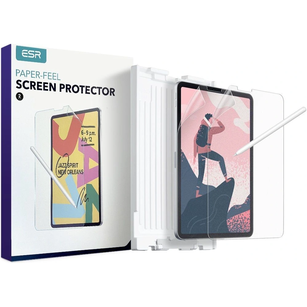Hurtownia GSM - Folia ESR Paper Feel Apple iPad Air 10.9 2020/2022 (4. i 5. generacji) / iPad Pro 11 2020/2022 (3. i 4. generacji) Matte Clear [2 PACK] - ESR788 - {ean13} - Hurt