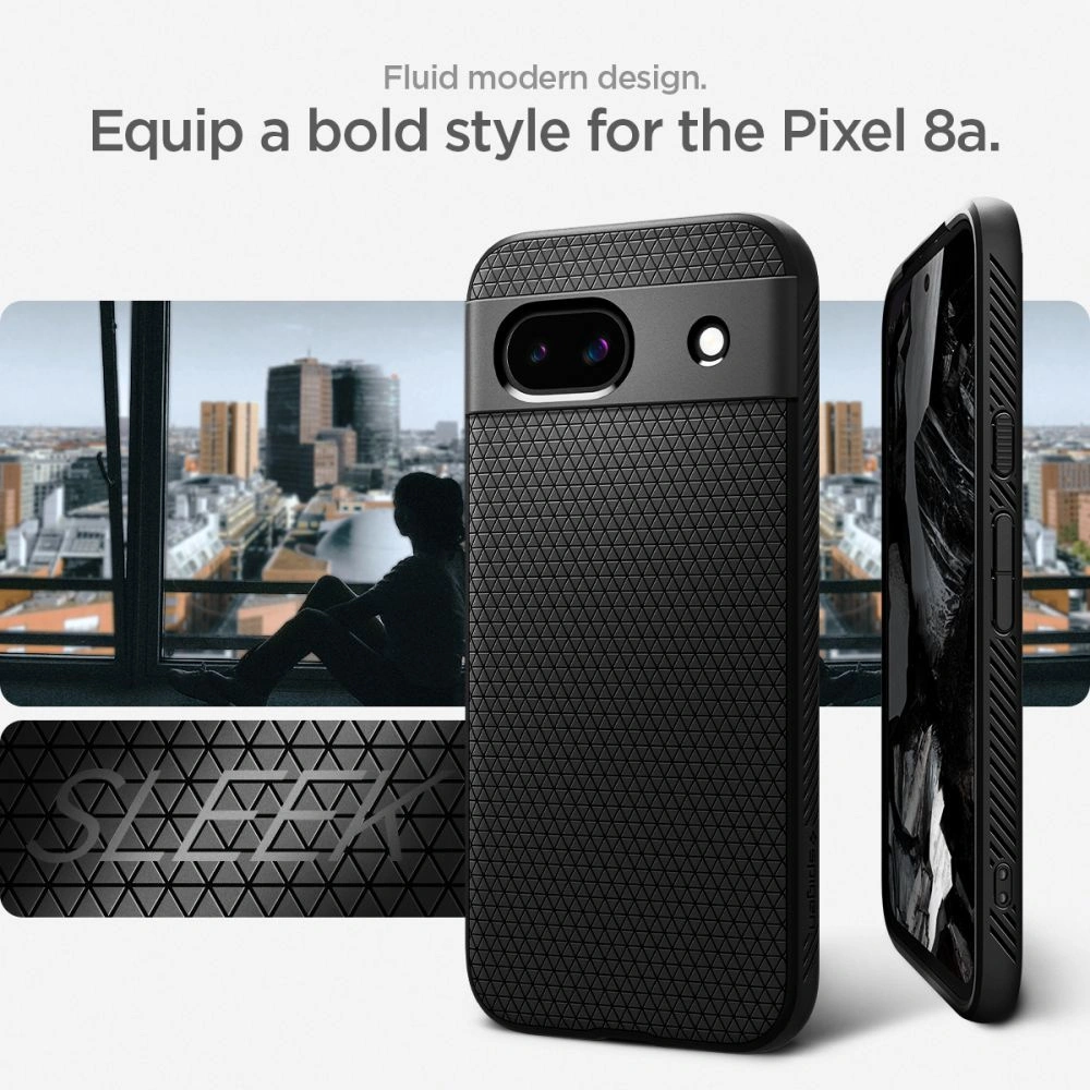 Hurtownia GSM - Case Spigen Liquid Air Google Pixel 8a Matt Schwarz - SPN3397 - {ean13} - Hurt