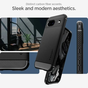 Hurtownia GSM - Etui Spigen Rugged Armor Google Pixel 8a Matná černá - SPN3399 - {ean13} - Hurt